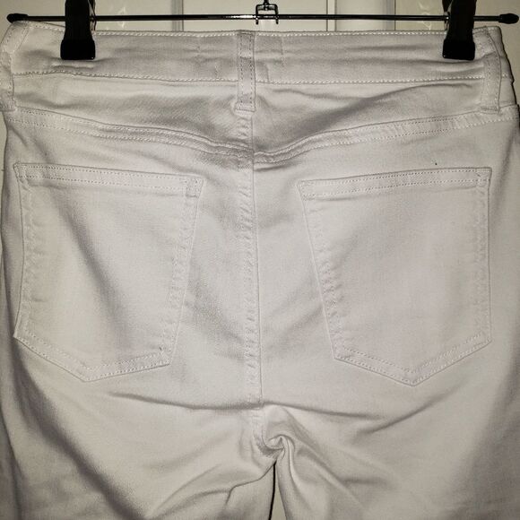 Pistola White Distressed Frayed Hem Skinny Jeans - Picture 9 of 10